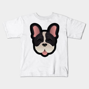 Brindle Pied Frenchie Kids T-Shirt